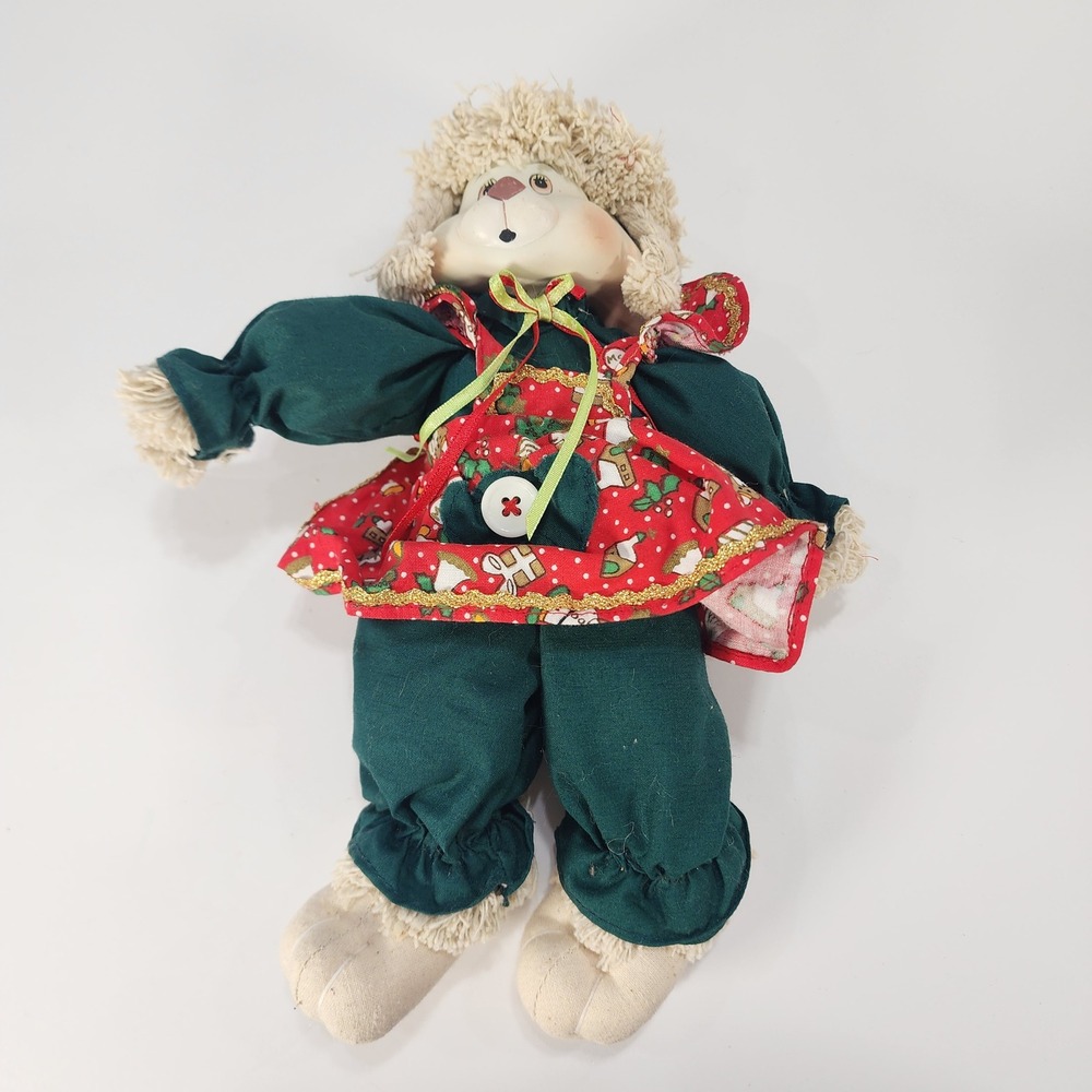 Vintage 1995 House of Lloyd Hip and Hop Christmas Bunny Plush Doll 542064 10" - Picture 2 of 7